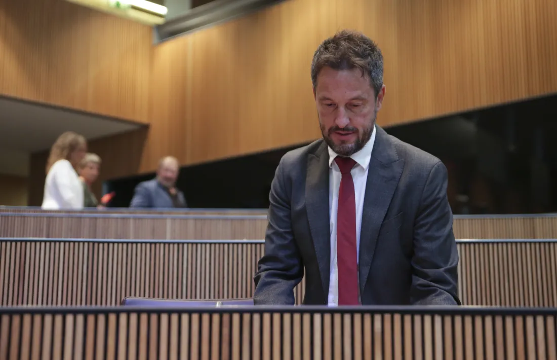 El president del grup parlamentari socialdemòcrata, Pere López.