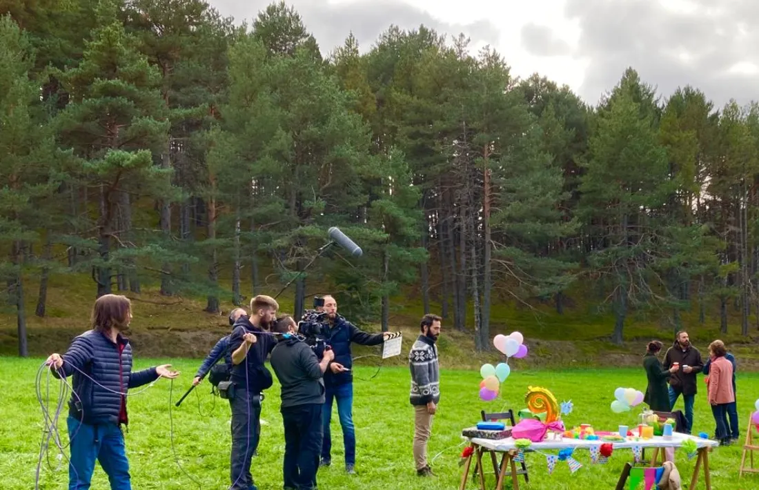 Un moment del rodatge. 