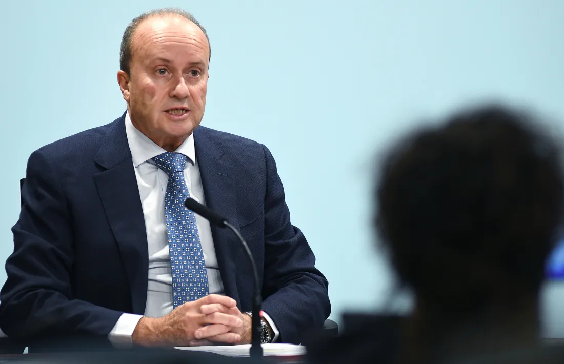 El titular de Justícia i Interior, Josep Maria Rossell, ha exercit de portaveu després del consell de ministres.