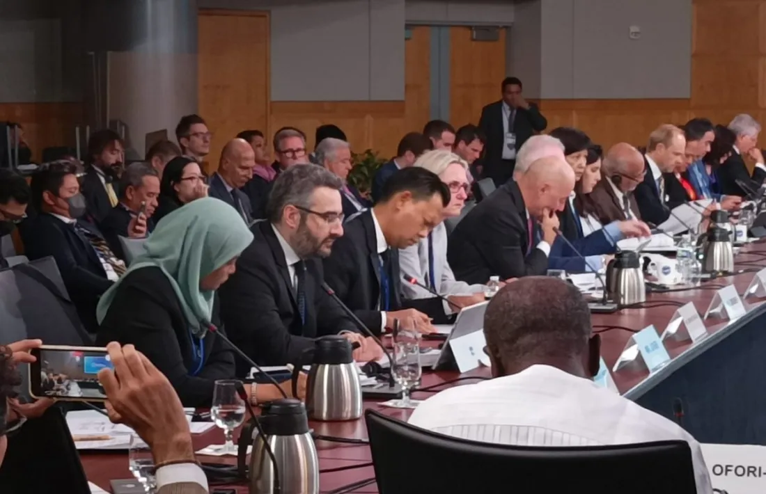 Eric Jover va participar dimecres en la reunió de la coalició de ministres de Finances per l’acció climàtica.