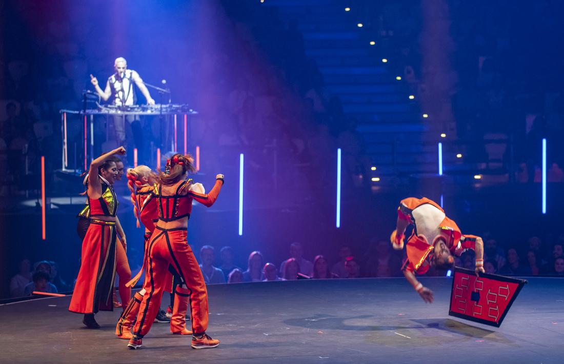 Un moment de ‘MUV’, l’espectacle que el Cirque va oferir el mes de juliol.
