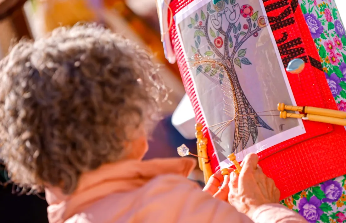 Una de les activitats que s’han dut a terme en el marc de les jornades tèxtils.