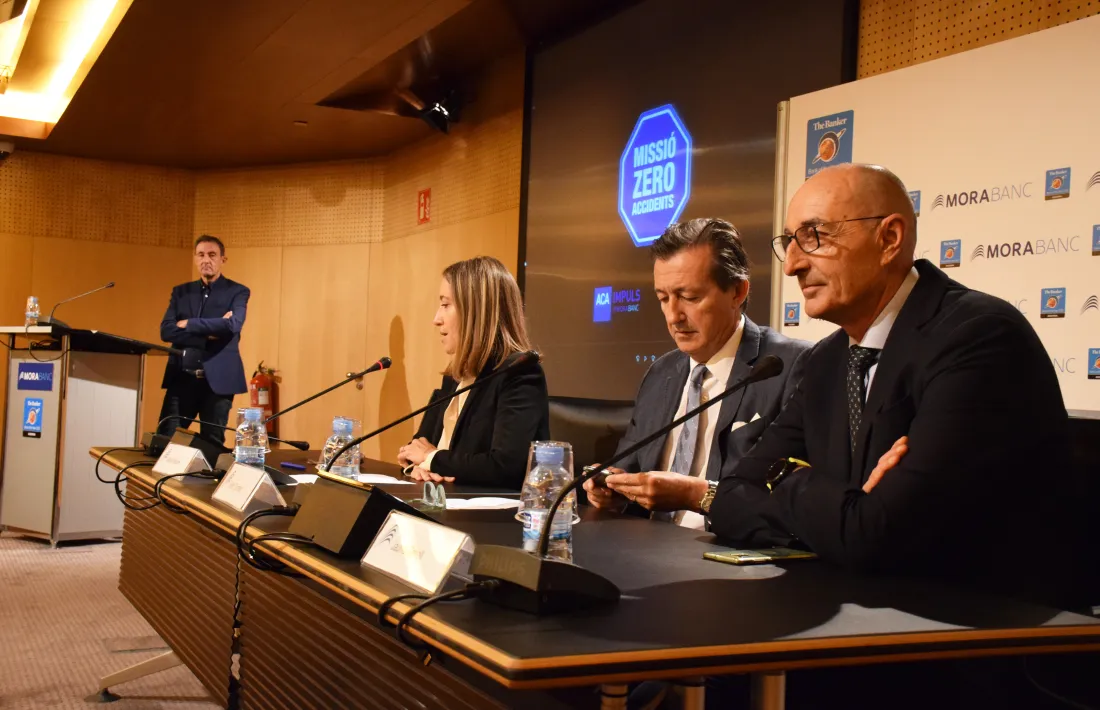 Un moment de la presentació de la campanya, aquest matí.