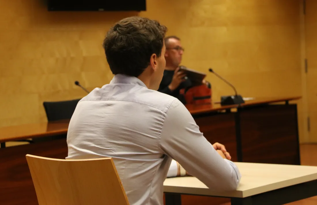 L'acusat, durant la vista. 