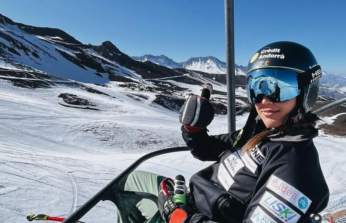 'Cande' Moreno, a l'estada que va realitzar a Xile.