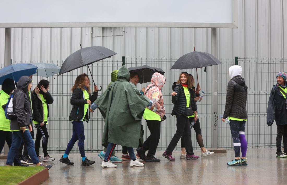 Alguns participants duien impermeables.