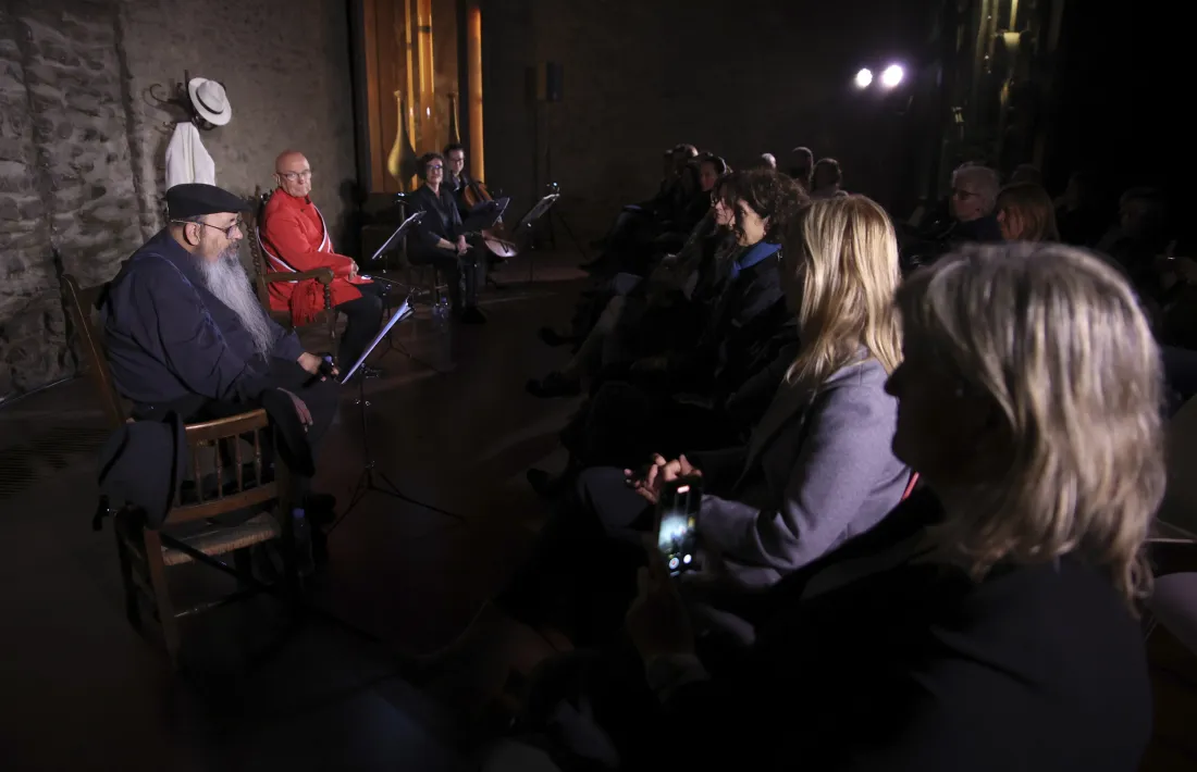 Una trentena de persones van assistir ahir a la lectura dramatitzada de Borís I.