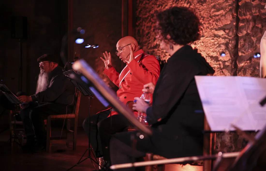 Una trentena de persones van assistir ahir a la lectura dramatitzada de Borís I.