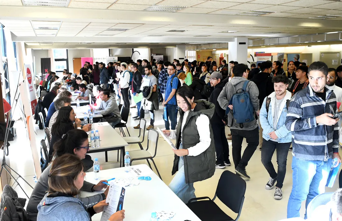 Un moment de la trobada de treball, celebrada al centre de formació professional.
