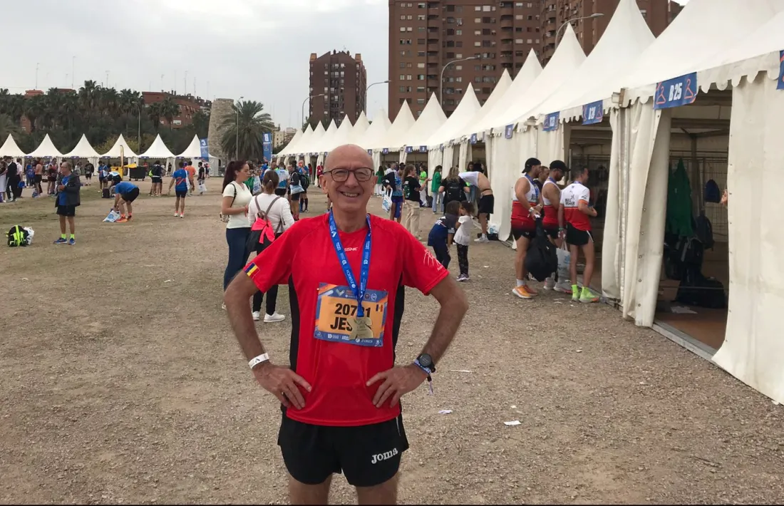 Jesús Rondán, a la Marató de València.