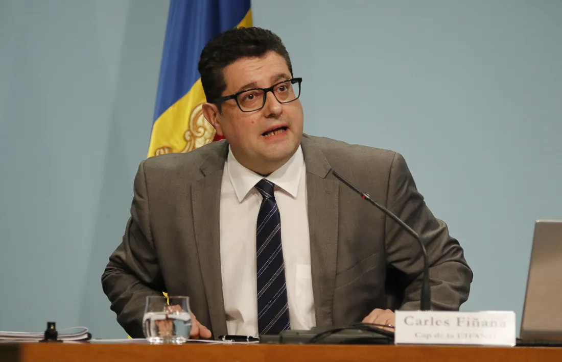 El cap de la Unitat d’Intel·ligència Financera d’Andorra, Carles Fiñana.