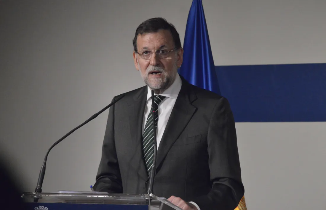 Lexpresident espanyol Mariano Rajoy en la visita que va fer al Principat.