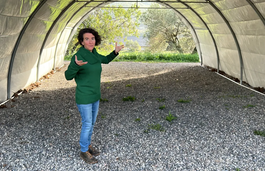 La impulsora del projecte, a les instal·lacions. 