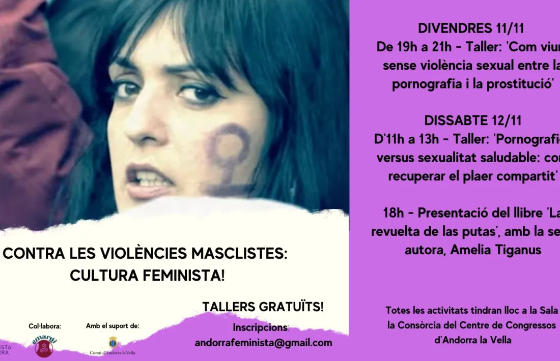 Els tallers tindran lloc l'11 i 12 de novembre.