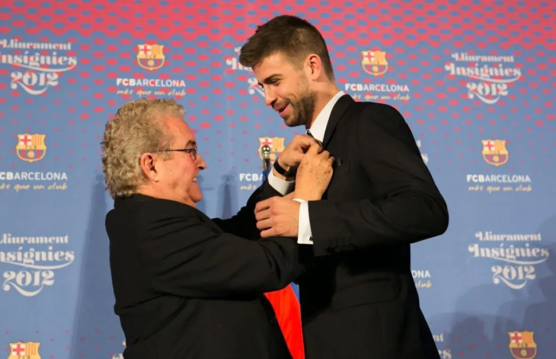 Avi i net, a l’FC Barcelona.