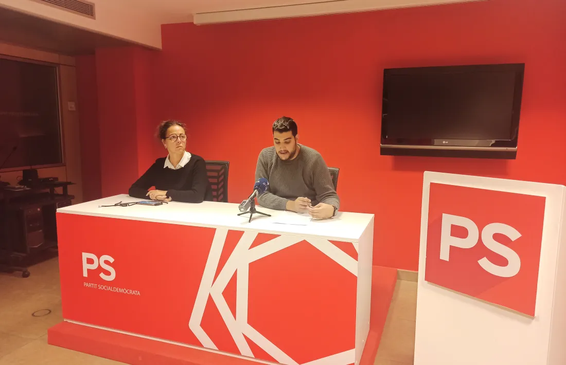 Salazar i Baró en la roda de premsa d'aquesta tarda.