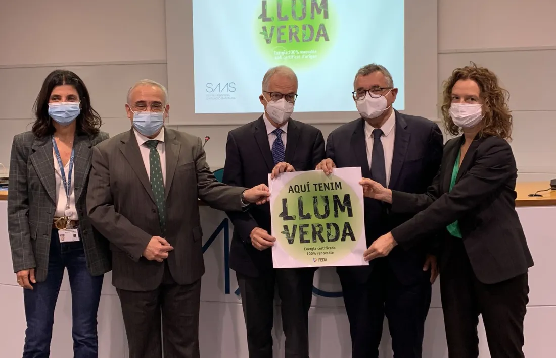 Entrega del segell Llum Verda al SAAS.