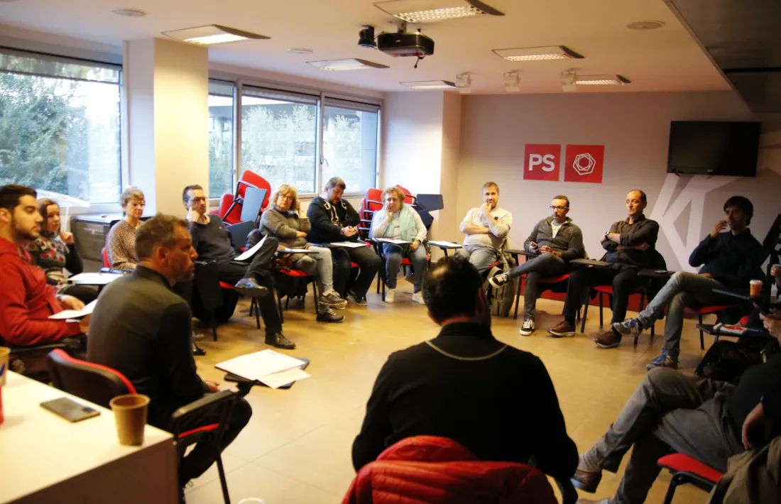 Un moment del comitè directiu del PS d'aquest cap de setmana.