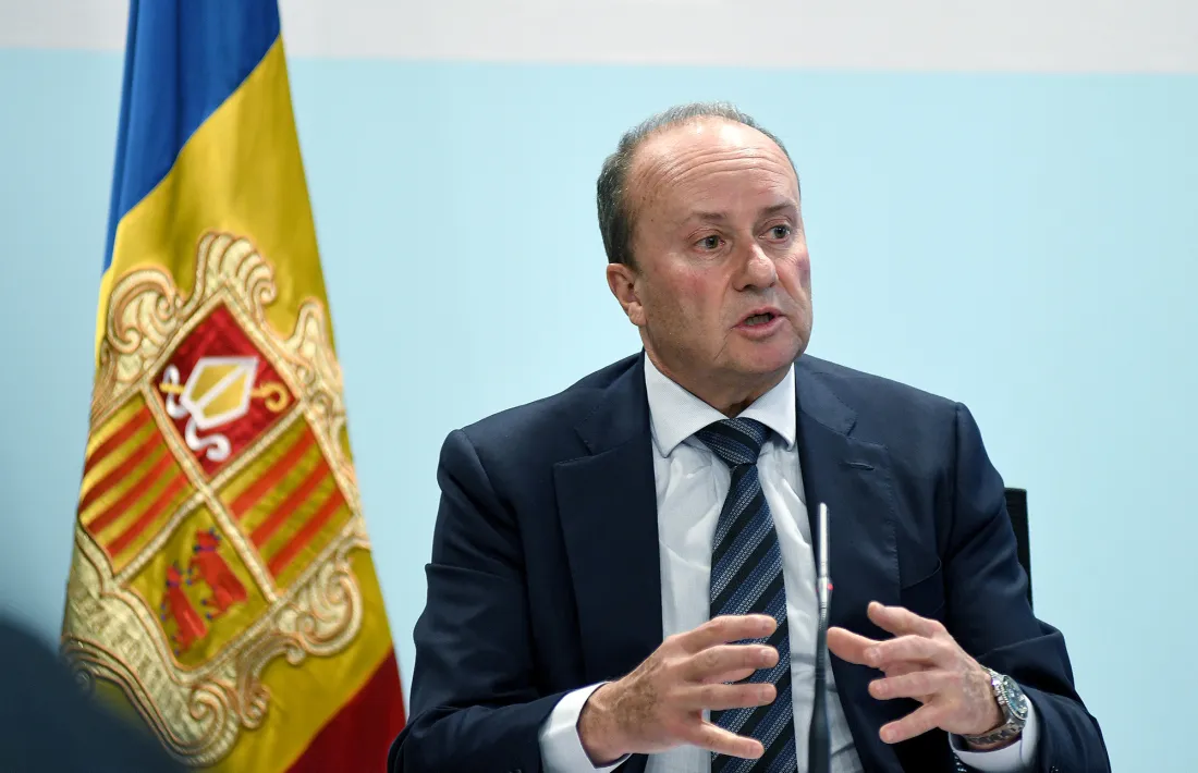 El ministre de Justícia i Interior, Josep Maria Rossell, el dia que va presentar el text.