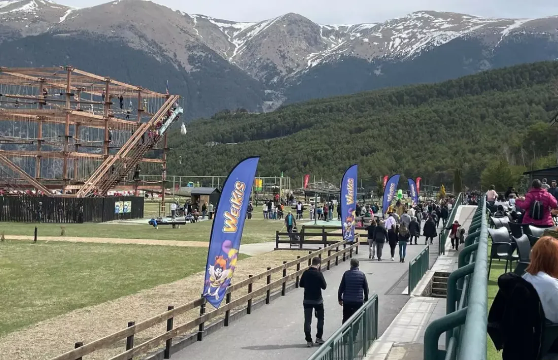 Vista de les instal·lacions de la cota 1.600 de Naturland.