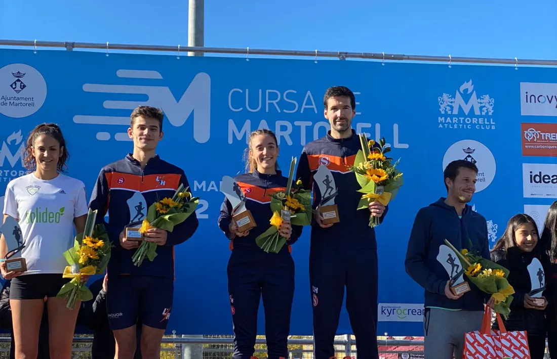 Aina Cinca, al podi de Martorell.