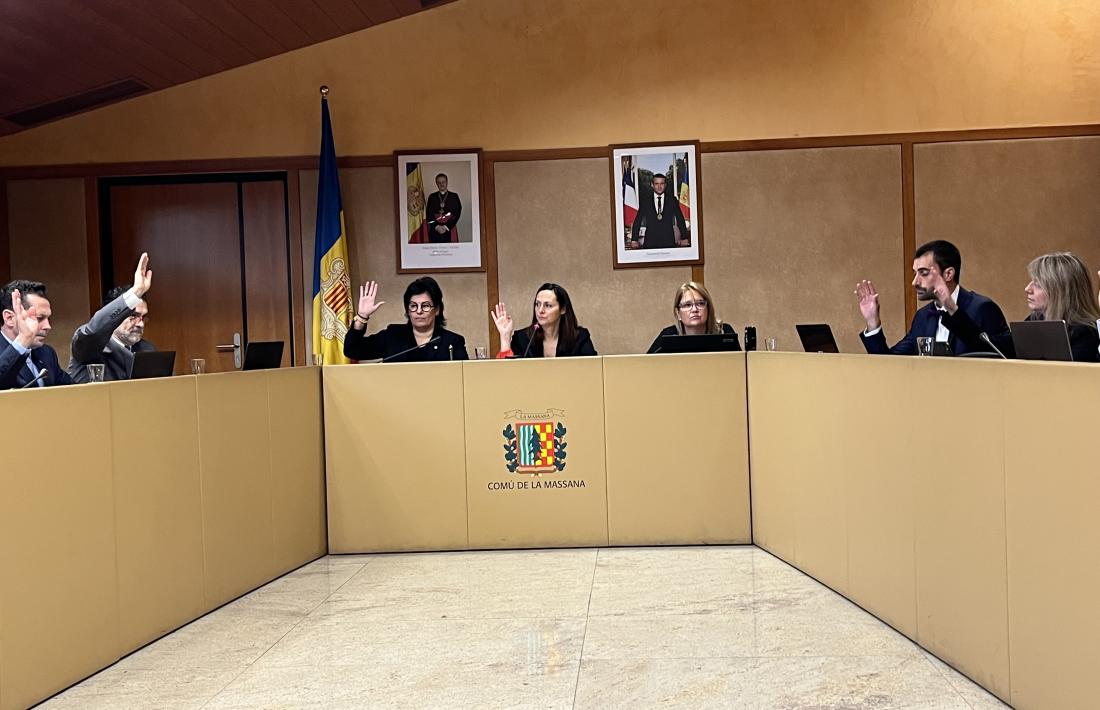 Un moment de la sessió del Comú de la Massana, aquest matí.