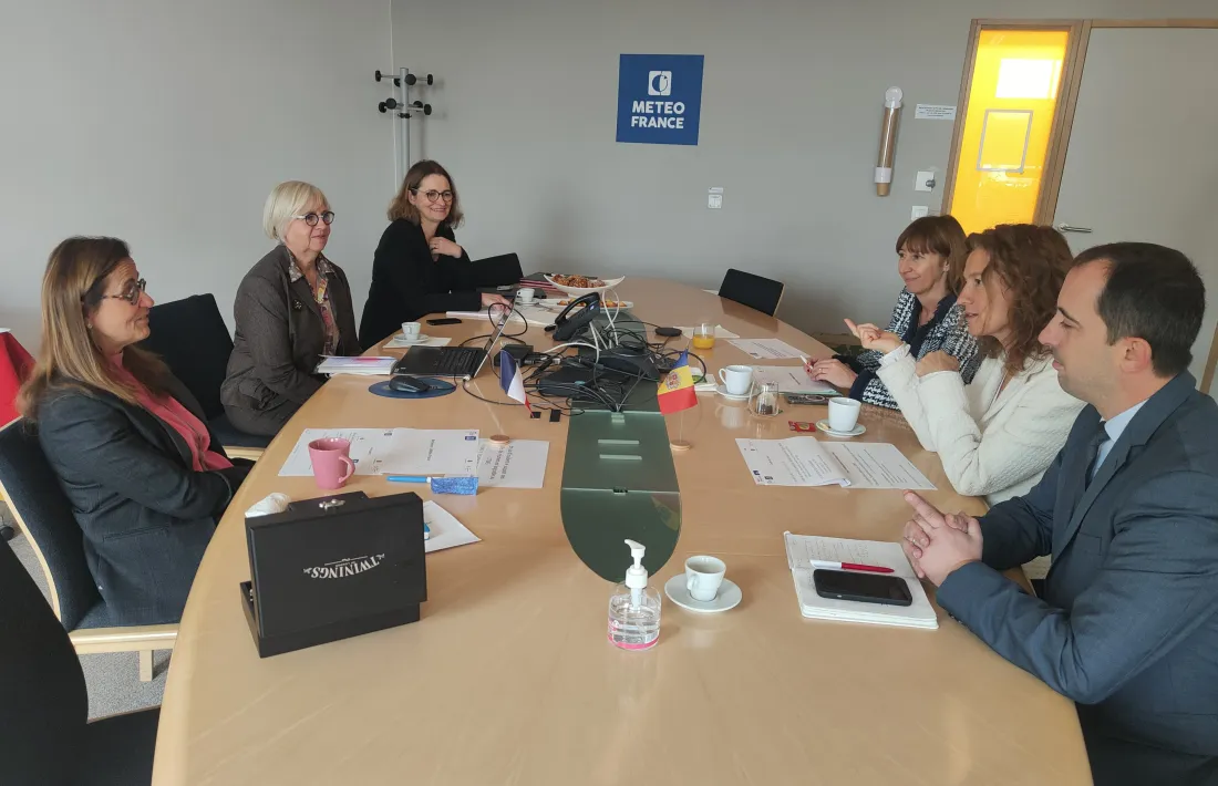 Un moment de la reunió mantinguda avui.