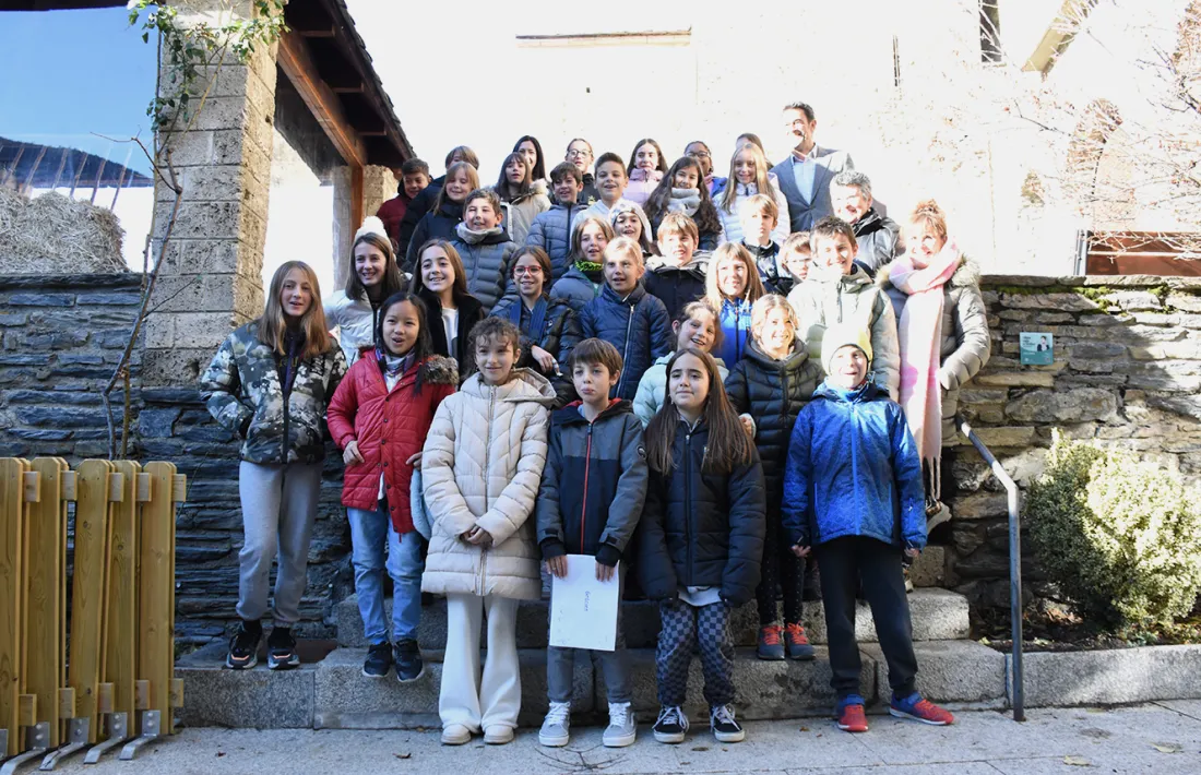 Els participants al Consell d'infants d'Ordino.