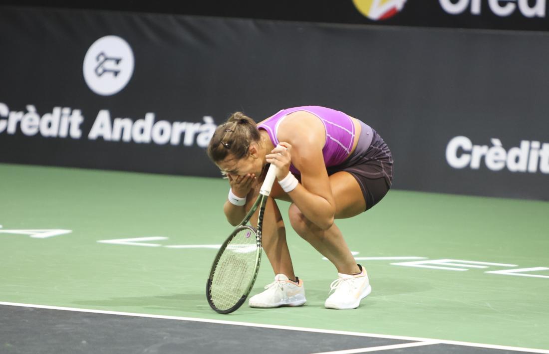 La tennista, de només 17 anys, va viure ahir un dels seus dies més especials.