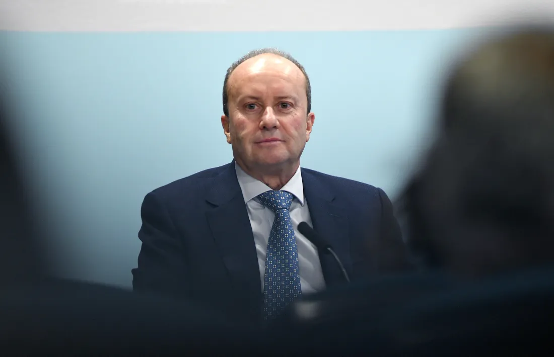 El ministre de Justícia i Interior, Josep Maria Rossell, en una anterior roda de premsa.