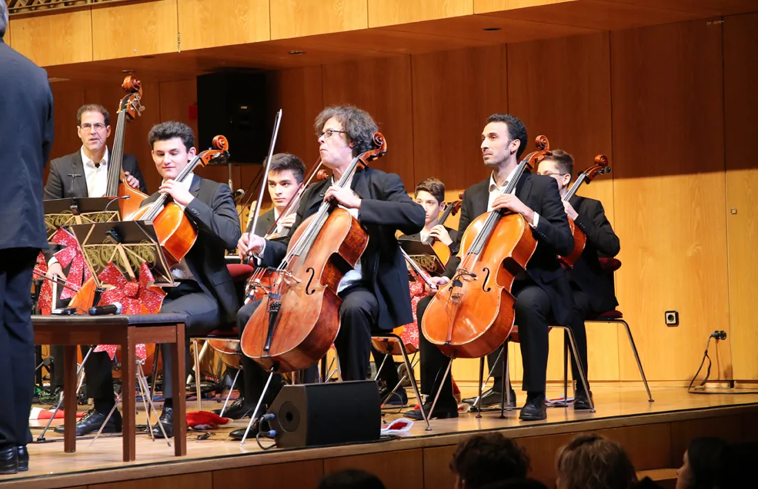 Un moment del concert ‘Un Nadal amb passió’, avui a l’Auditori Nacional.