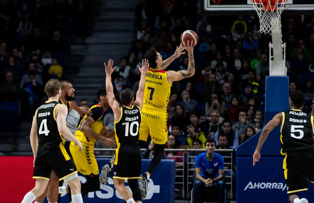 Juan Rubio va anotar 4 punts en el triomf del MoraBanc contra el Movistar Estudiantes.