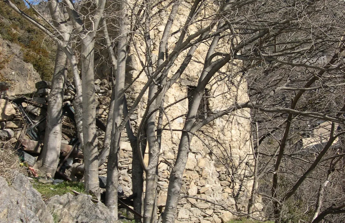 Vista del colomer de Rocafort que el Govern reconstruirà i on el Comú hi farà un nou accés a través d’una passarel·la.