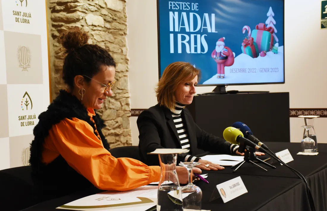 Un moment de la roda de premsa d'aquest matí.