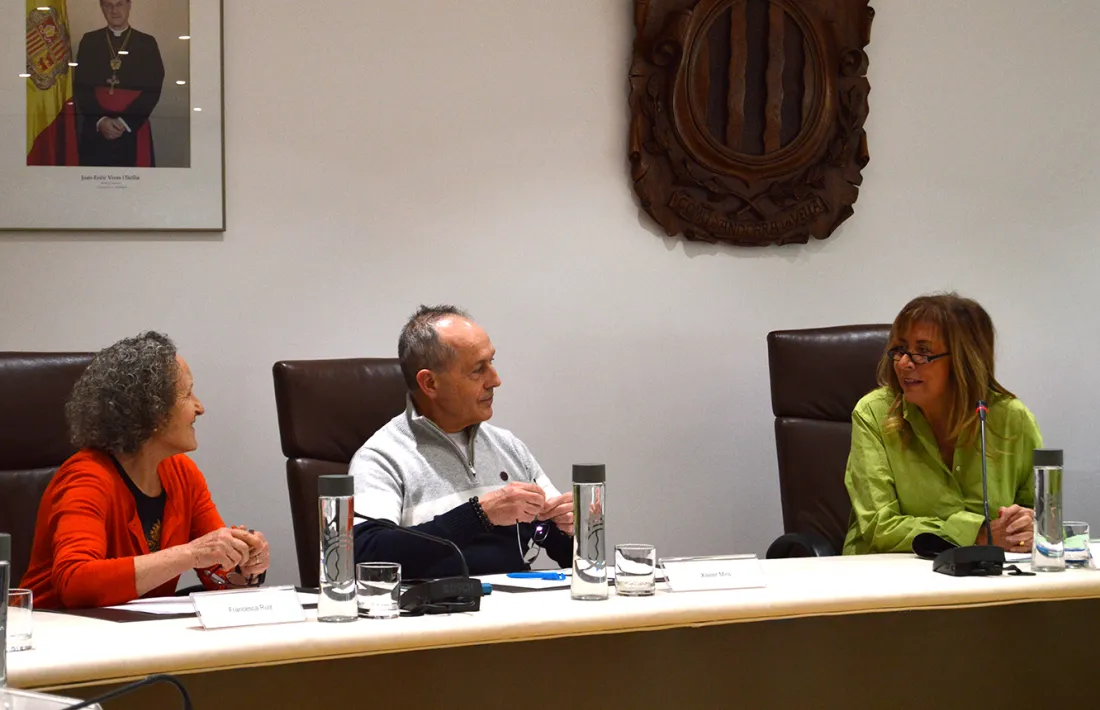 Un moment del consell de la gent gran d'Andorra la Vella, avui.