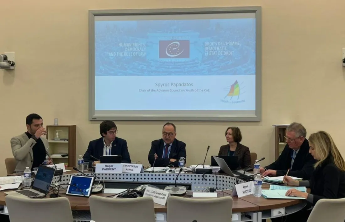 Padreny a la reunió de la comissió d'Afers Polítics i Democràtics del Consell d'Europa.