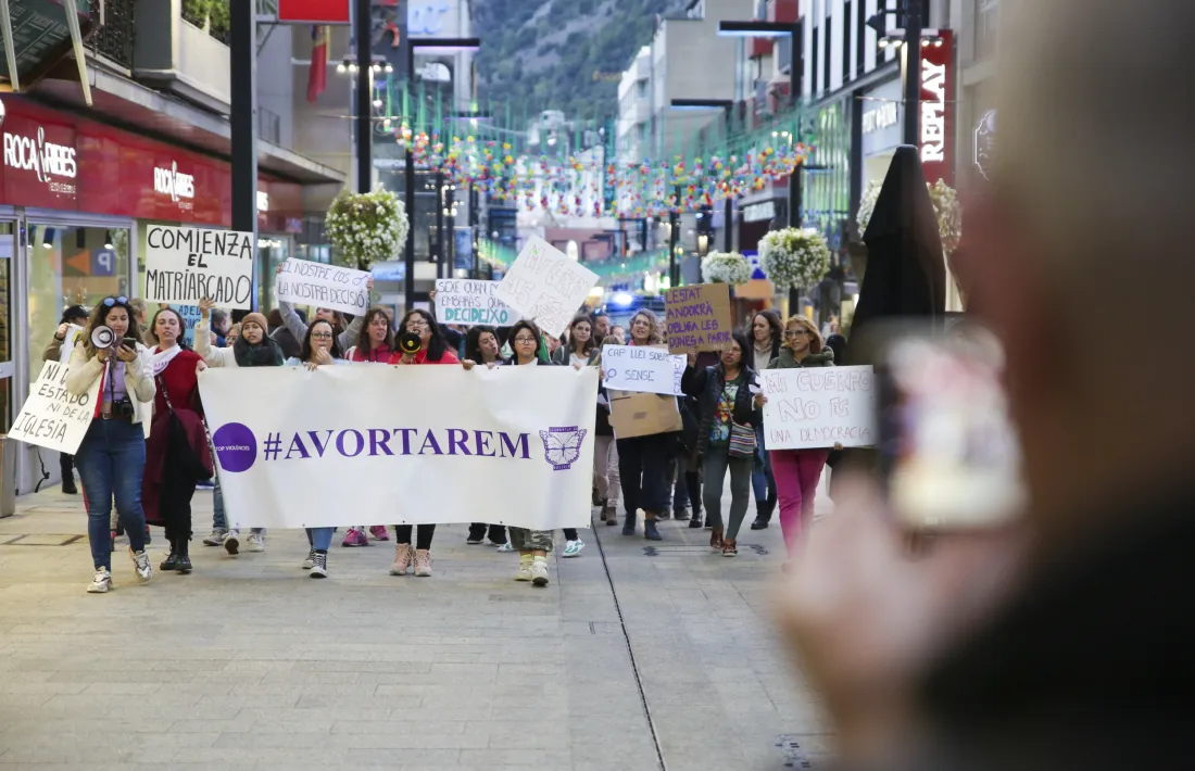 Un moment de la darrera manifestació per reivindicar l’avortament com un dret essencial.
