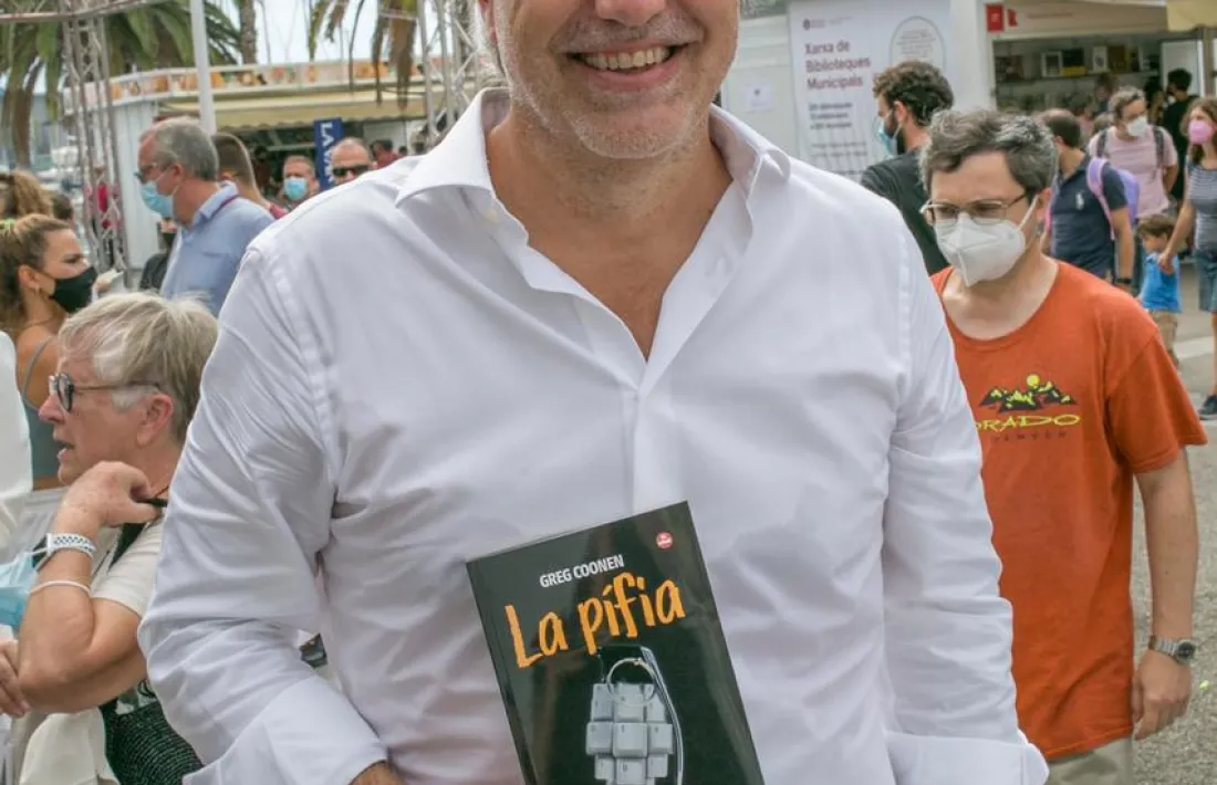 Coonen, a la Setmana del Llibre Català del 2021, on va presentar ‘La pífia’.
