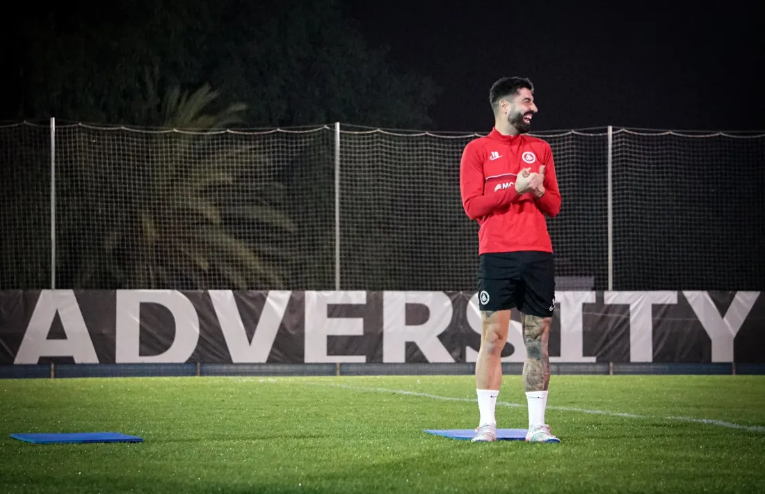 L’FC Andorra es va entrenar ahir al camp del Cracks FC de San Antonio de Benagéber.