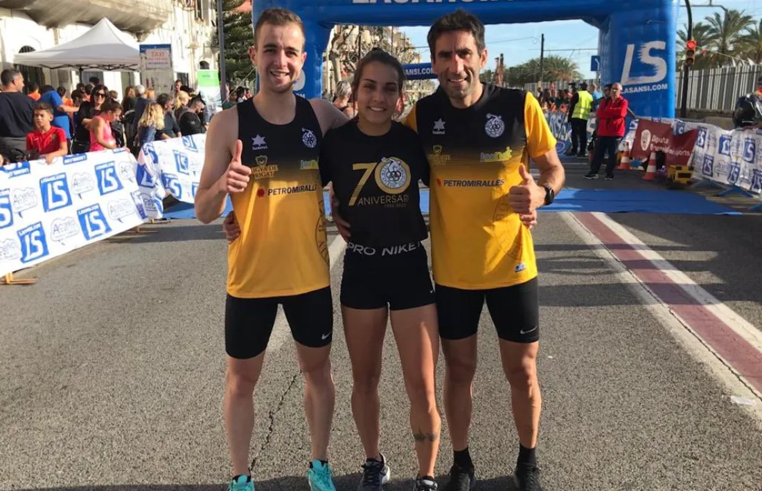 Carles Gómez, Xènia Mourelo i Francesc Carmona, al Masnou.