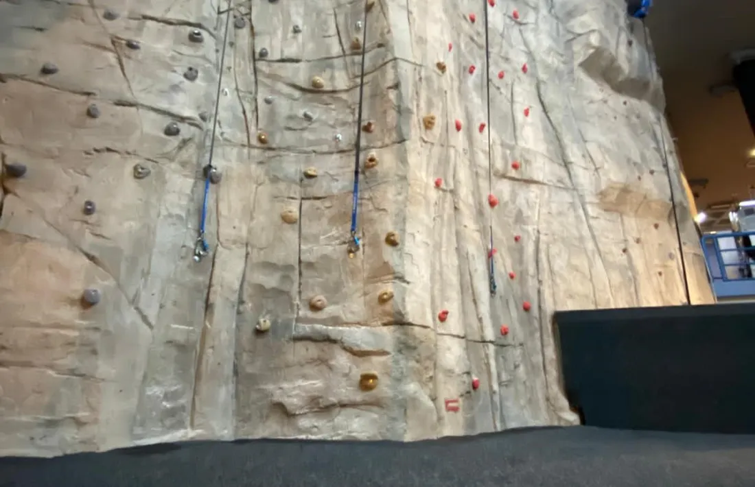 El primer rocòdrom del Palau de Gel.