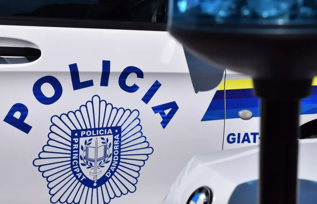 Un vehicle de la policia.