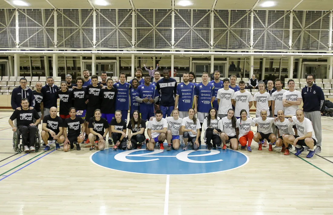 Els participants en l'edició del 2018 del Champions for Unicef.