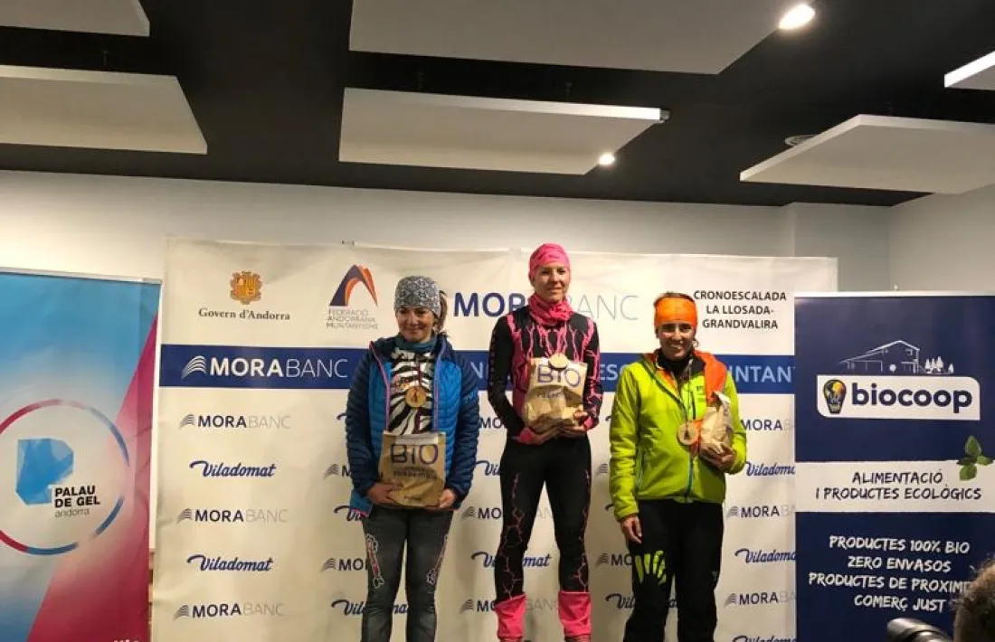 Laia Sebastià, exesquiadora de muntanya de la FAM, es va imposar a la Llosada.