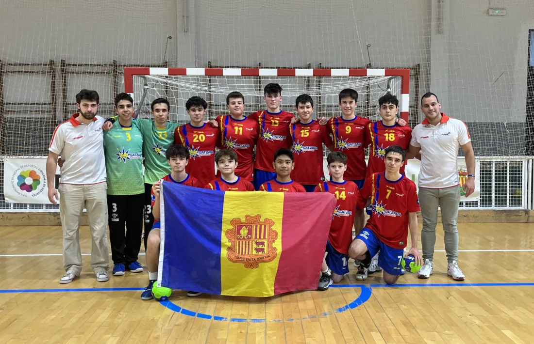 La selecció cadet d'handbol, a la Copa d'Espanya.