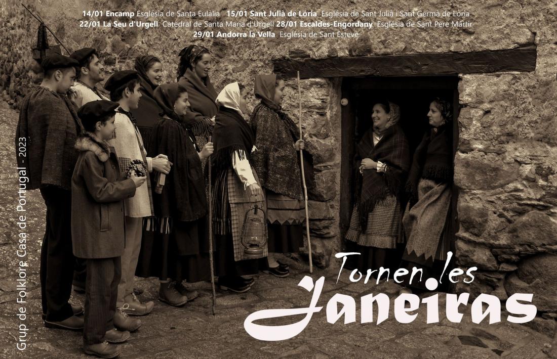 Cartell d'anunci del calendari de les Janeiras.
