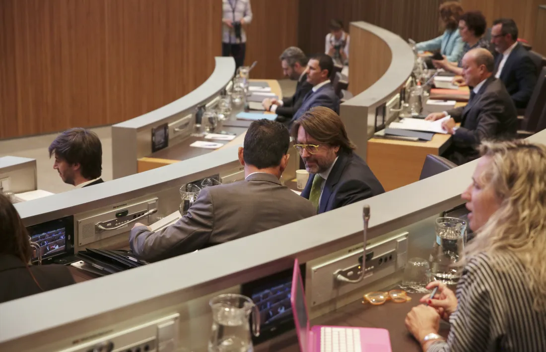 Els grups de la majoria que donen suport al Govern en una sessió parlamentària.