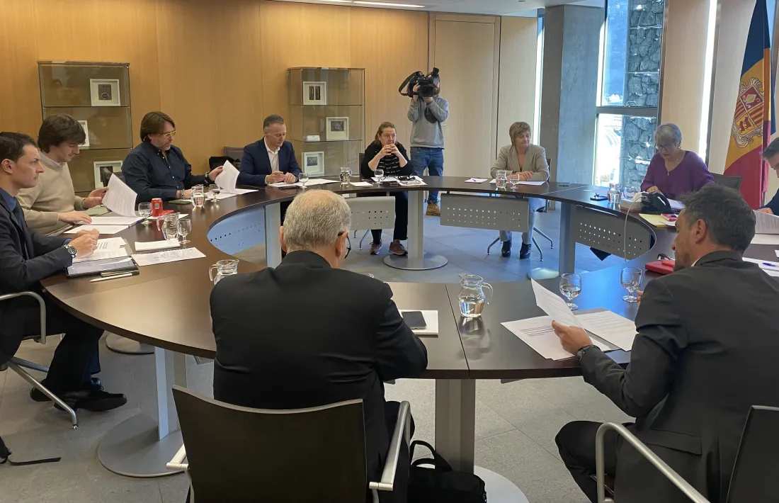 Un moment de la junta de presidents d’ahir, on per segon mes consecutiu no va assistir el cap de Govern.