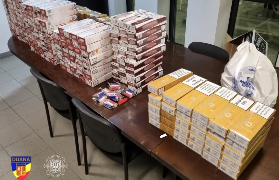 Els agents van comissar tabac per valor de 8.189 euros.