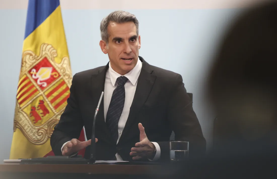 César Marquina s'ha estrenat avui com a minsitre de Finances i portaveu del Govern.